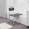 Flash Furniture 26-1/4" L, Plastic, Aluminum, Gray Bath Transfer Bench DC-HY3510L-GRY-GG - alternate 3